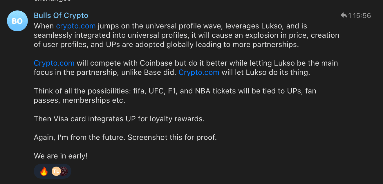 Man from future predicts LUKSO’s breakout via Crypto.com