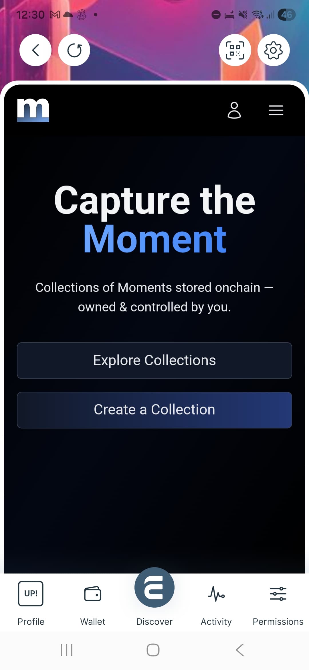 New mobile nav pattern