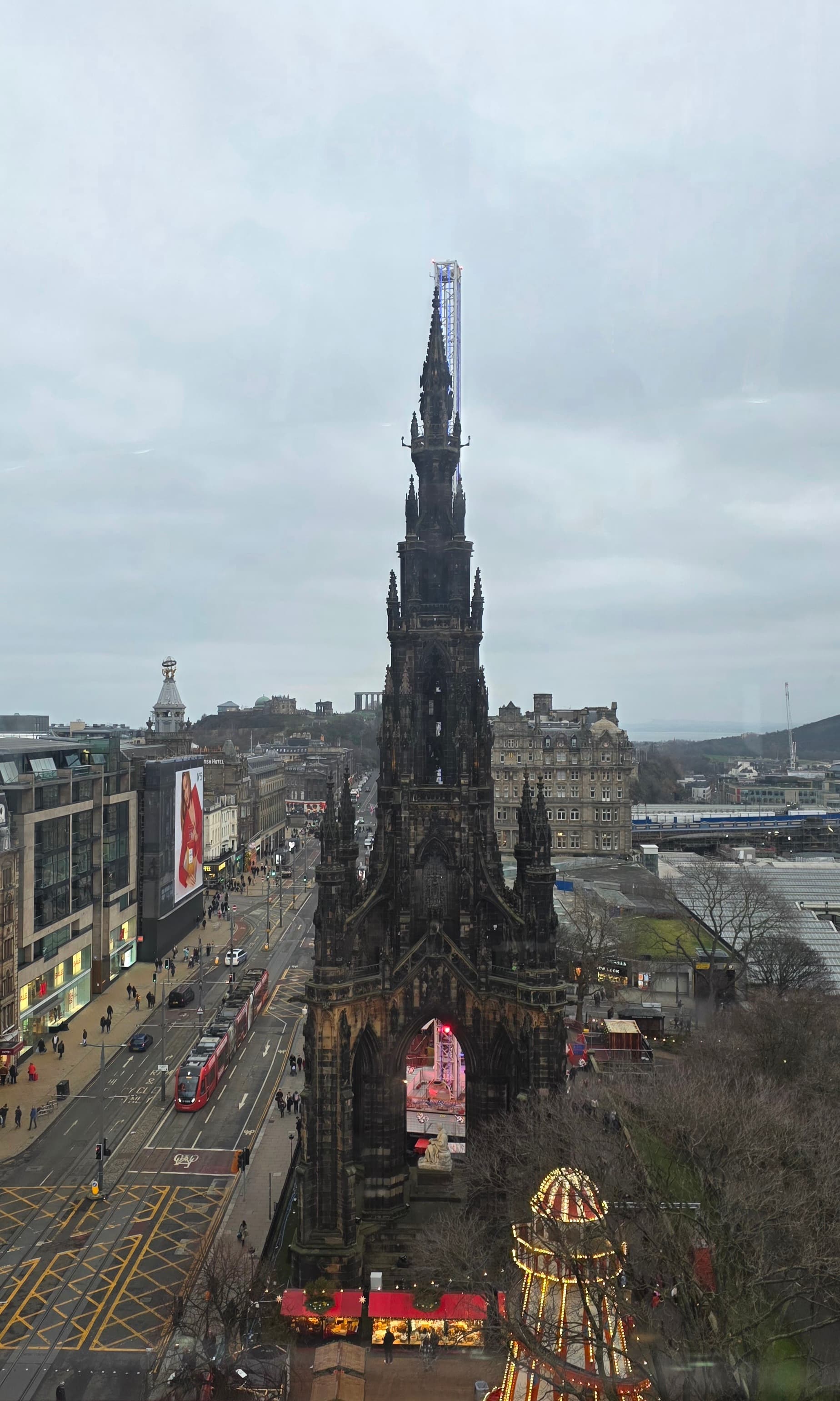 Ferris wheel view - Edinburgh