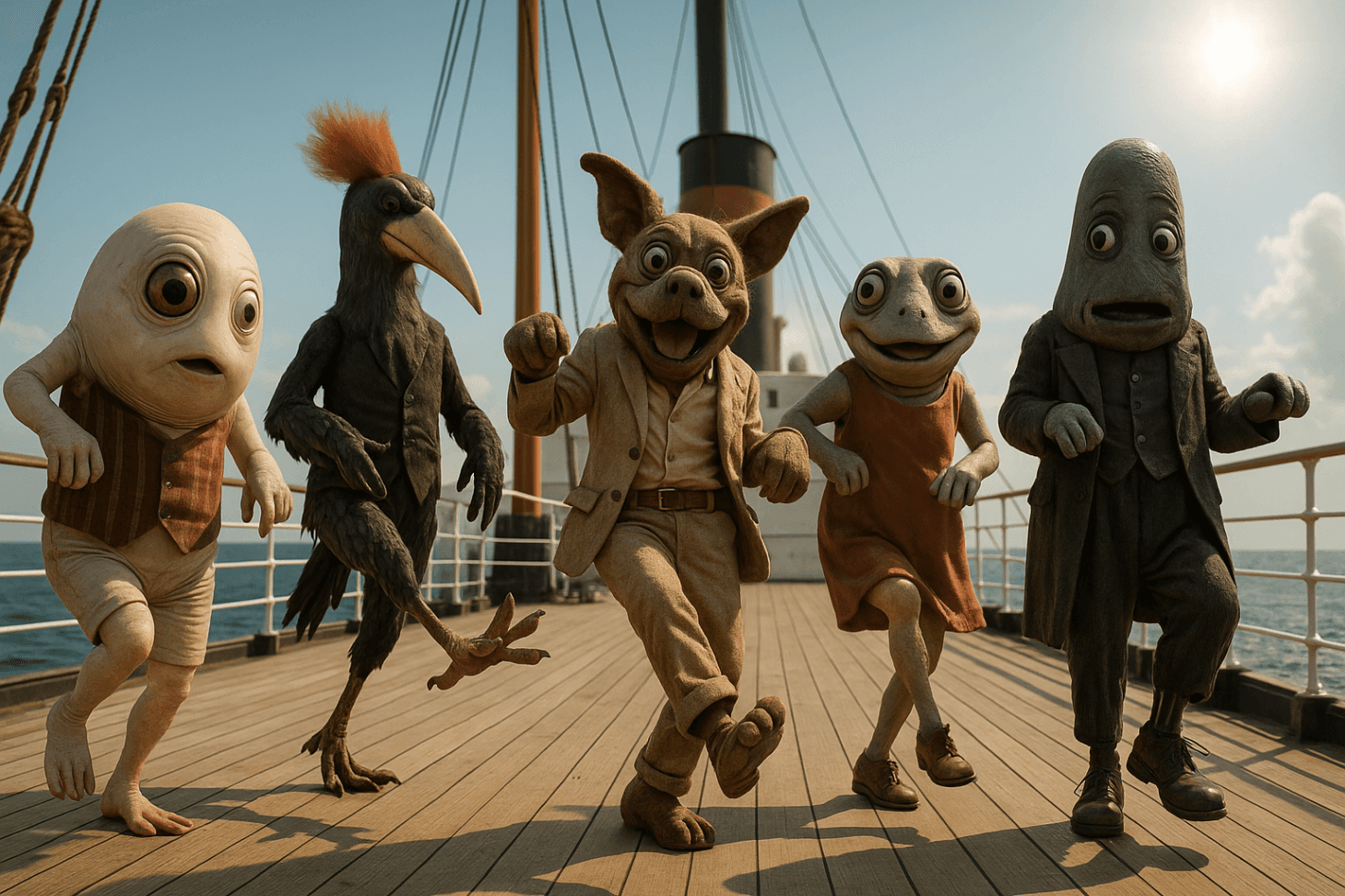 All aboard the crazy boat