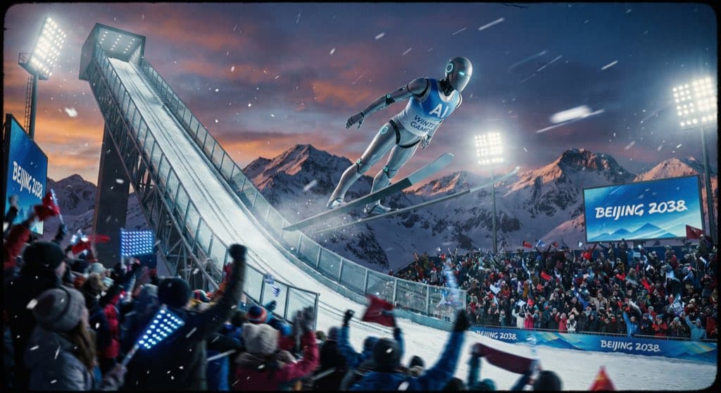 Winter Olympics — AI Robot Ski Jump