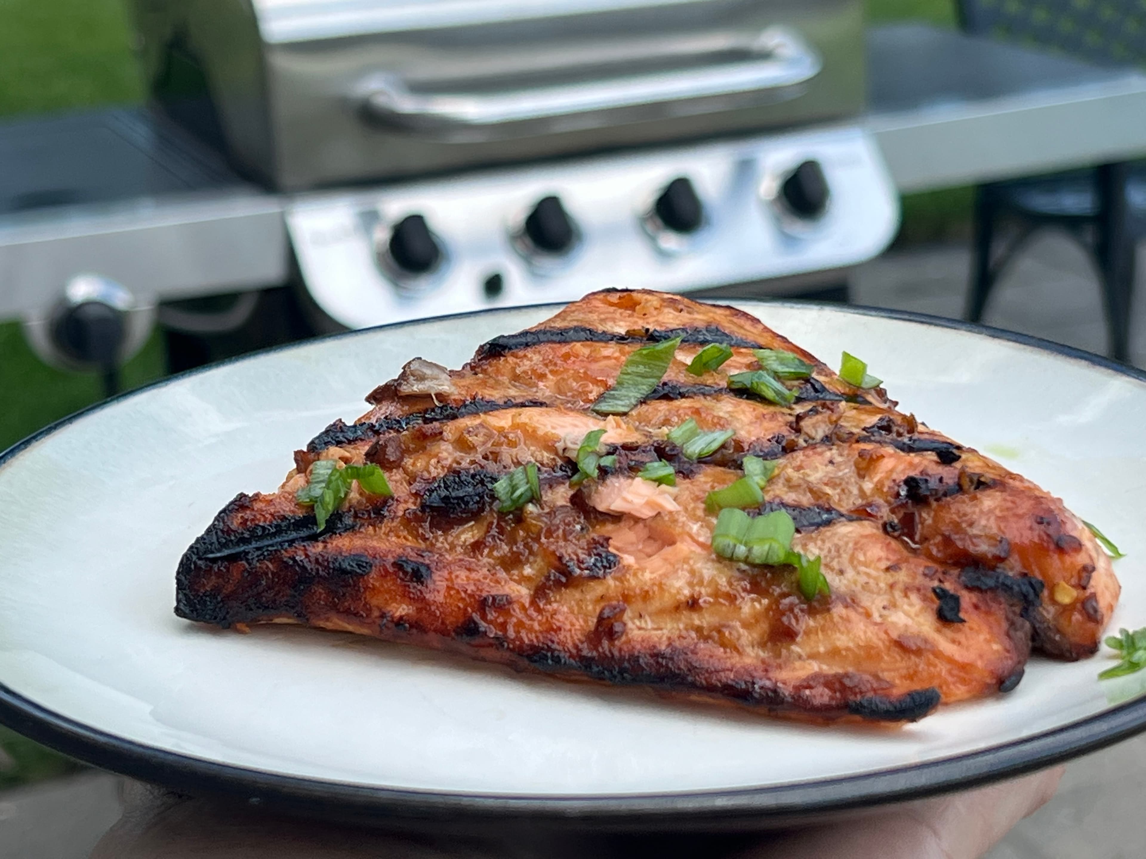 Ginger Garlic Grilled Salmon